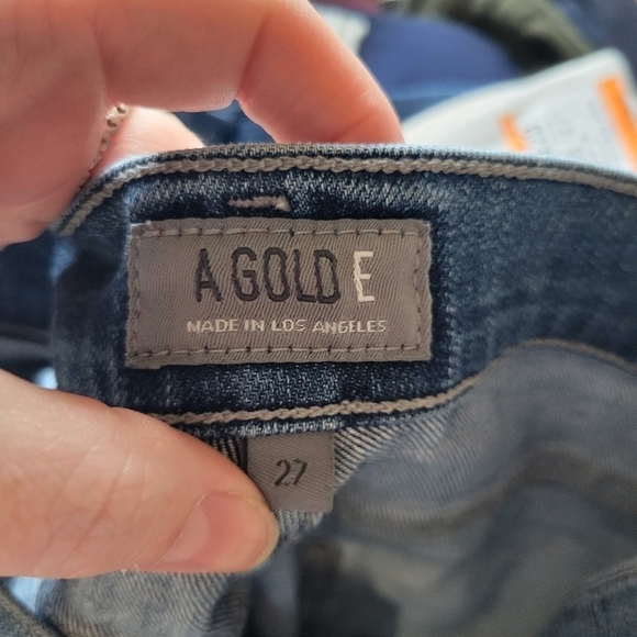 AGOLDE Sophie Distressed Denim Blue Jeans Size 27 - Picture 2 of 7